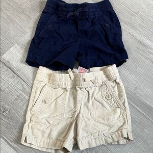 Kids Navy and Beige Shorts Set